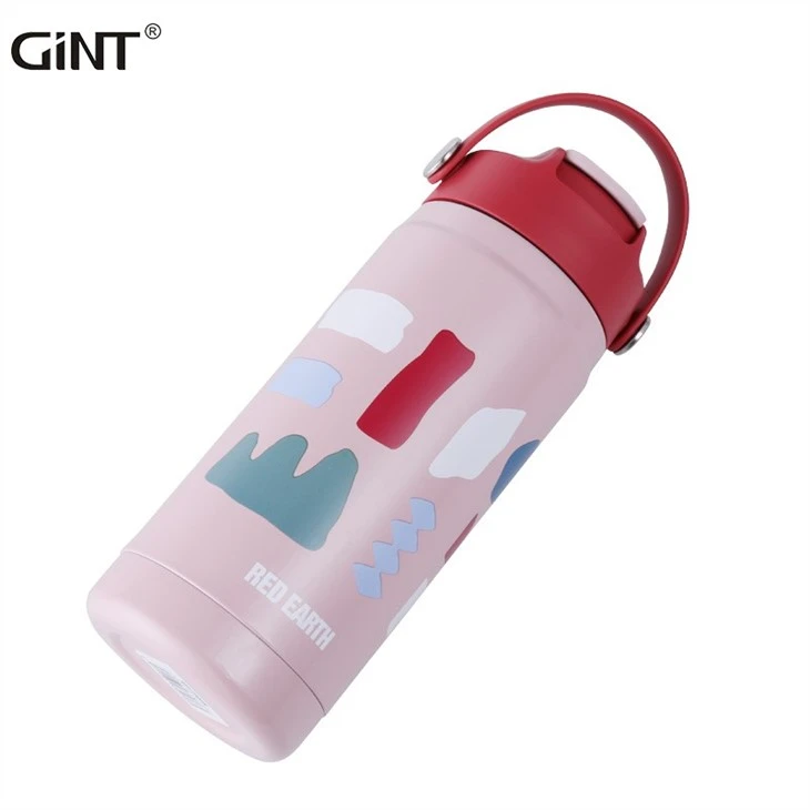 Handle Metal Hiking Bottle For Kids With Custom Design Logo